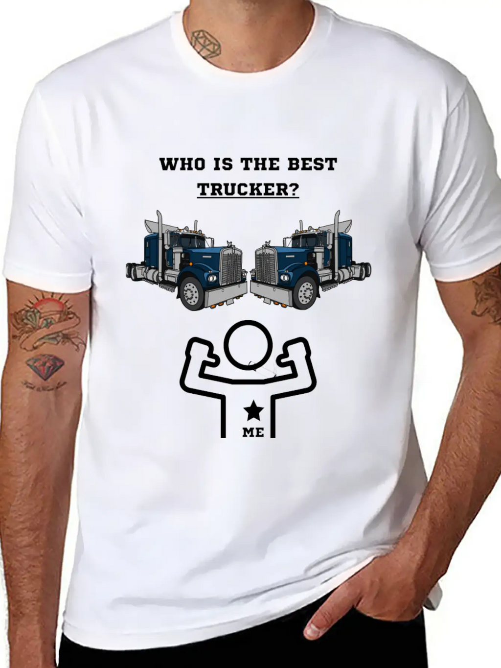 Best Truck Driver Casual Graphic T-Shirt – Simple And Comfortable Daily Wear