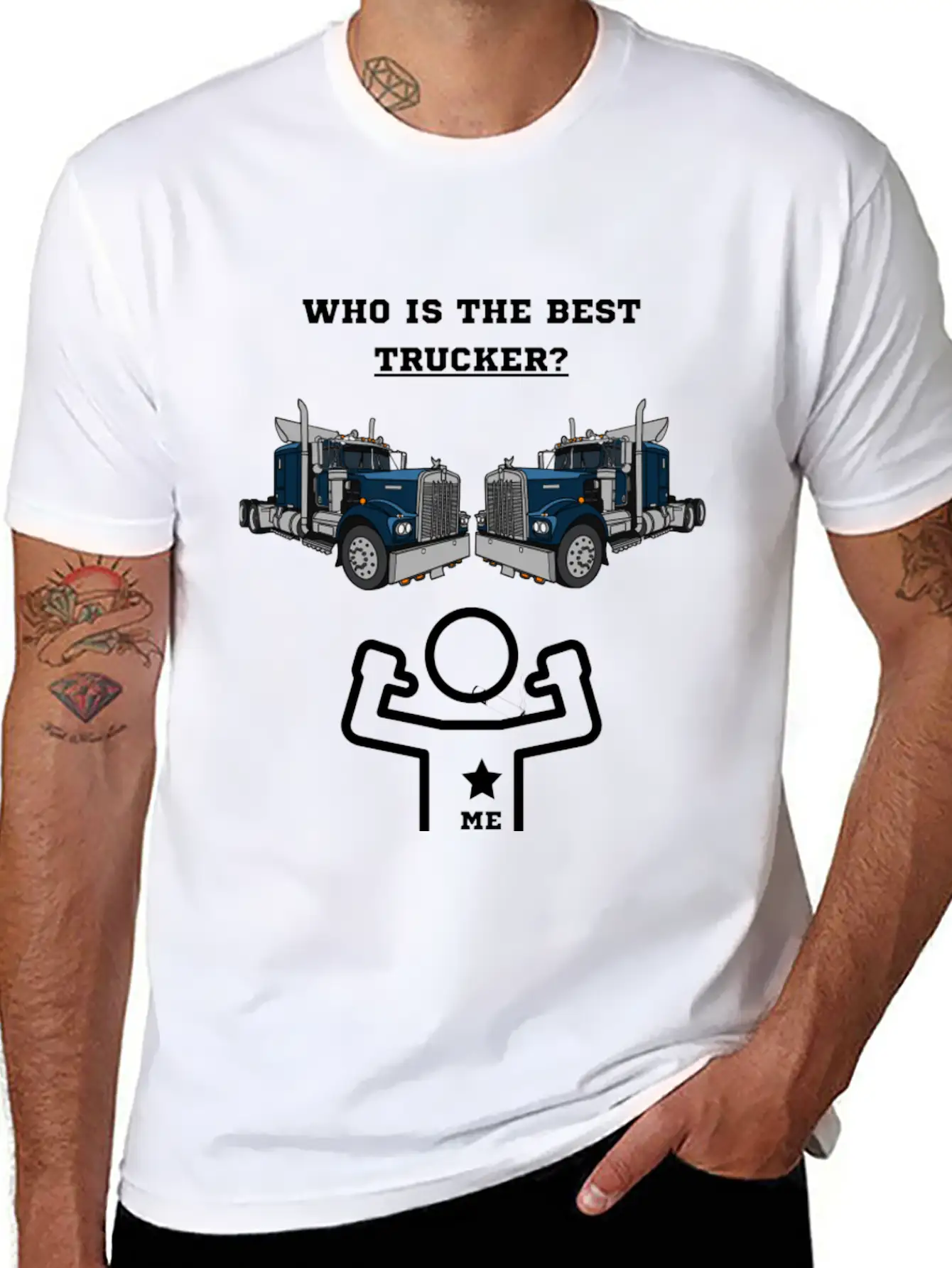 Best Truck Driver Casual Graphic T-Shirt – Simple And Comfortable Daily Wear