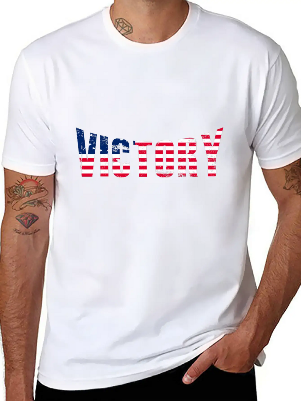 Betsy Ross American Flag Victory T-Shirt Unisex Short Sleeve Soft Cotton T-Shirt – Casual Everyday Wear