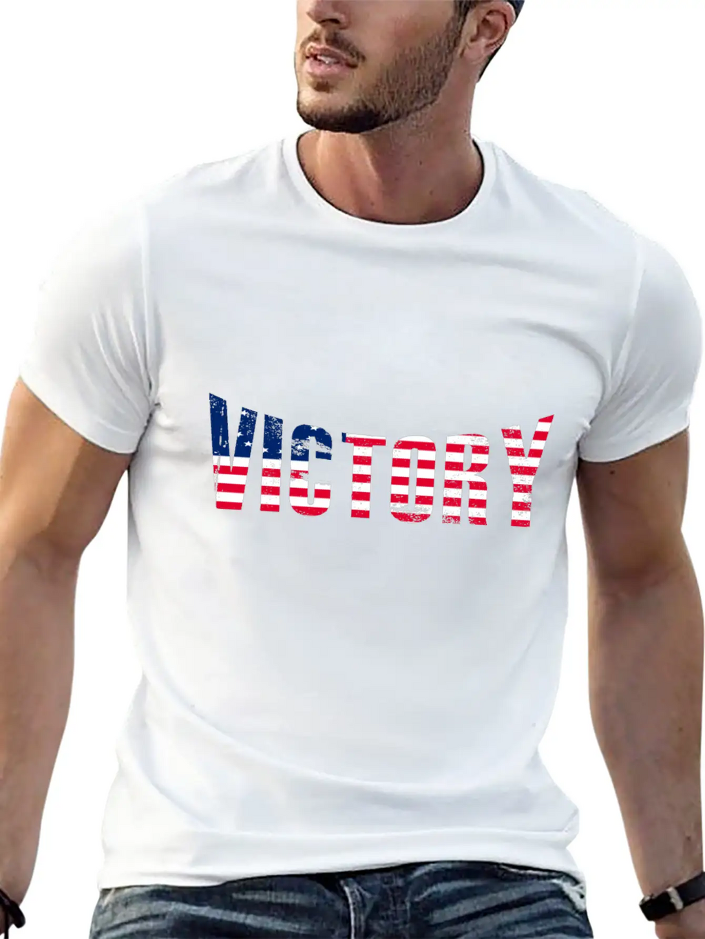 Betsy Ross American Flag Victory T-Shirt Unisex Short Sleeve Soft Cotton T-Shirt – Casual Everyday Wear