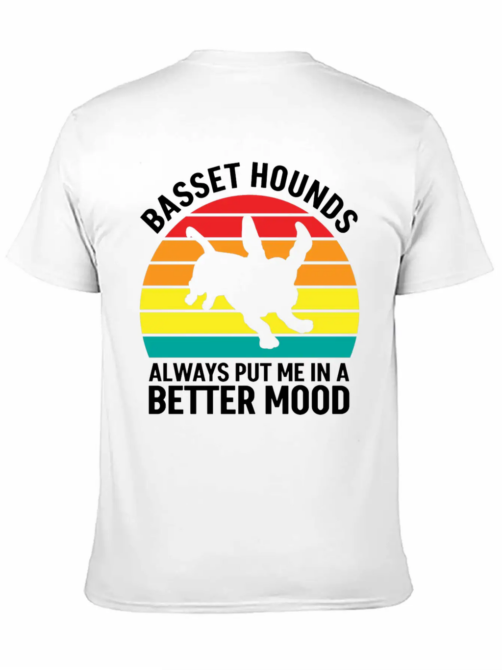 Better Mood Basset Hounds Breathable Soft Cotton T-Shirt – Timeless Casual Look