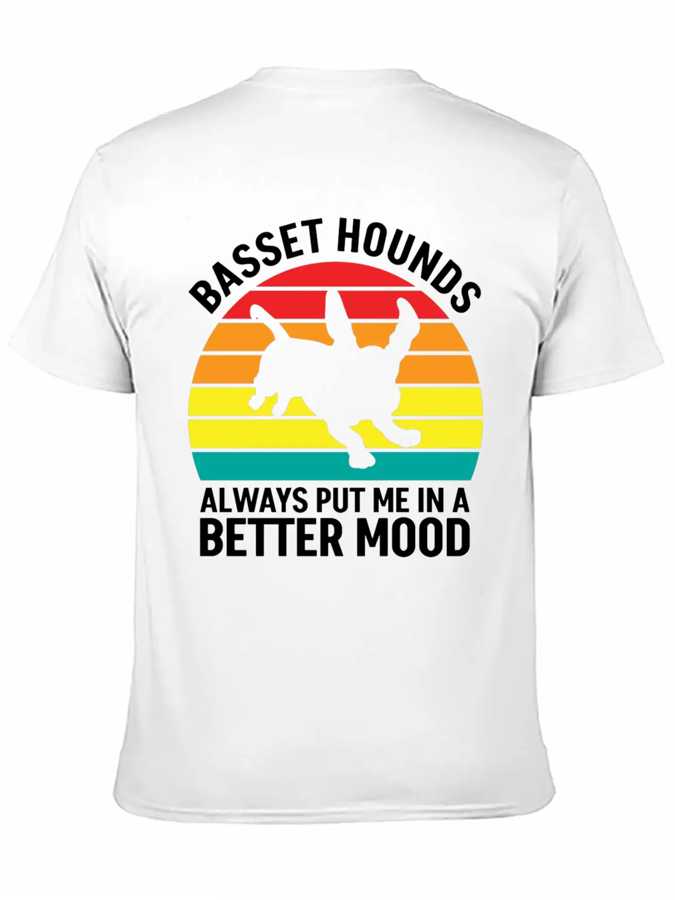 Better Mood Basset Hounds Breathable Soft Cotton T-Shirt – Timeless Casual Look