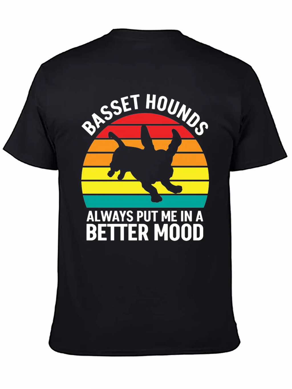 Better Mood Basset Hounds Breathable Soft Cotton T-Shirt – Timeless Casual Look