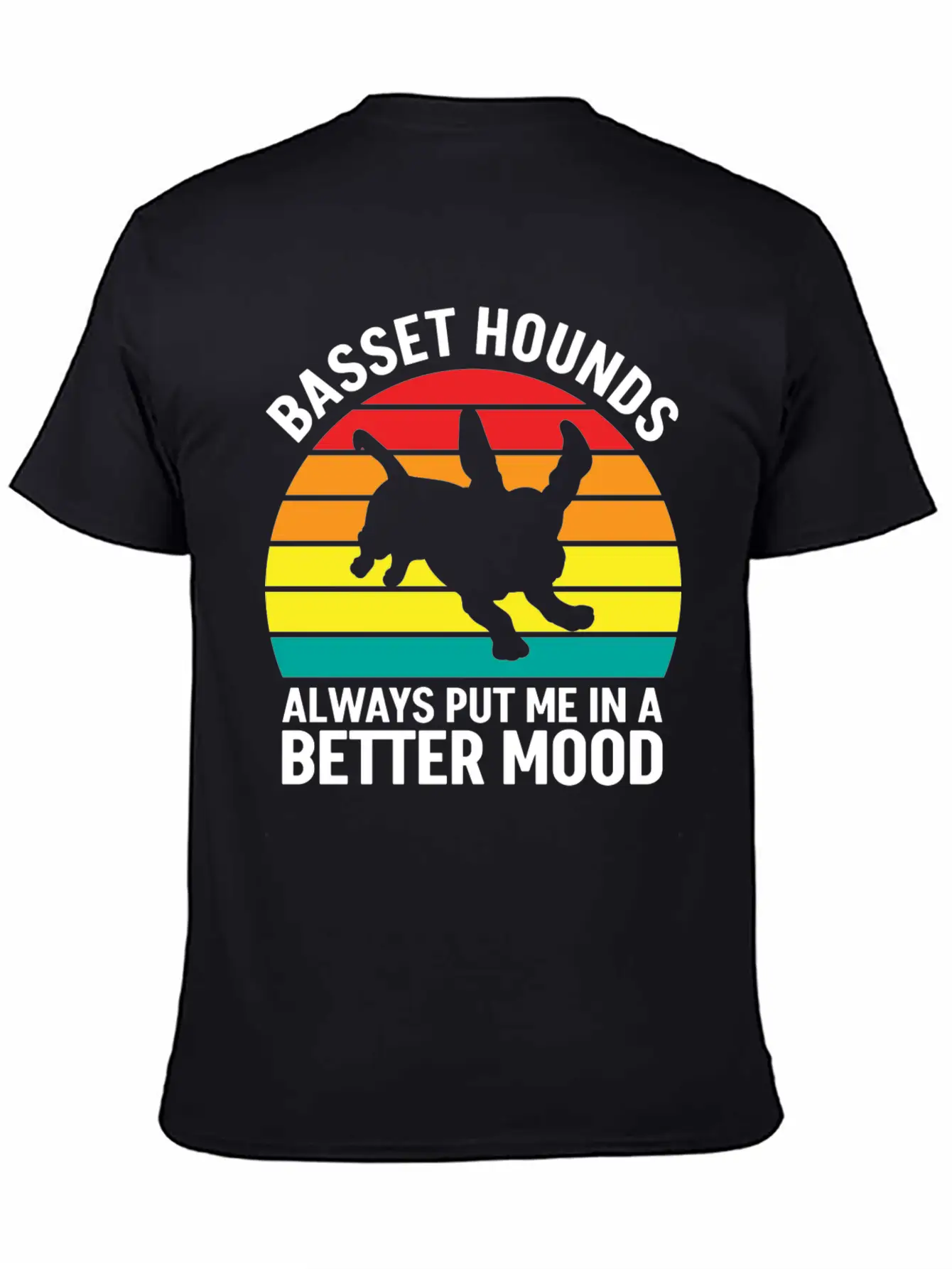 Better Mood Basset Hounds Breathable Soft Cotton T-Shirt – Timeless Casual Look