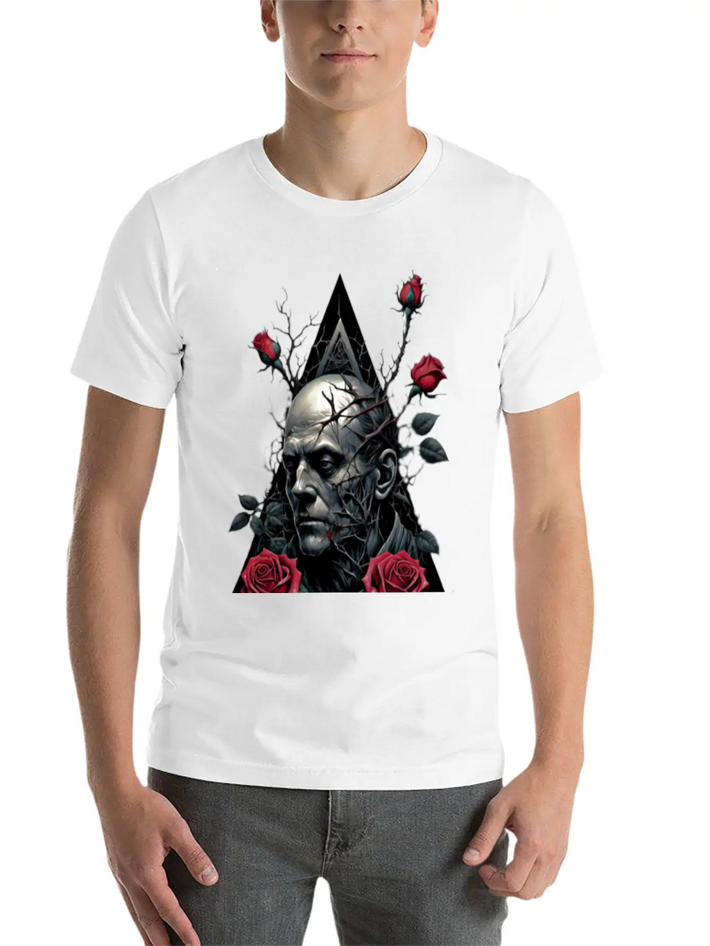 Between Thorns And Roses Unisex Short Sleeve Soft Cotton T-Shirt – Casual Everyday Wear