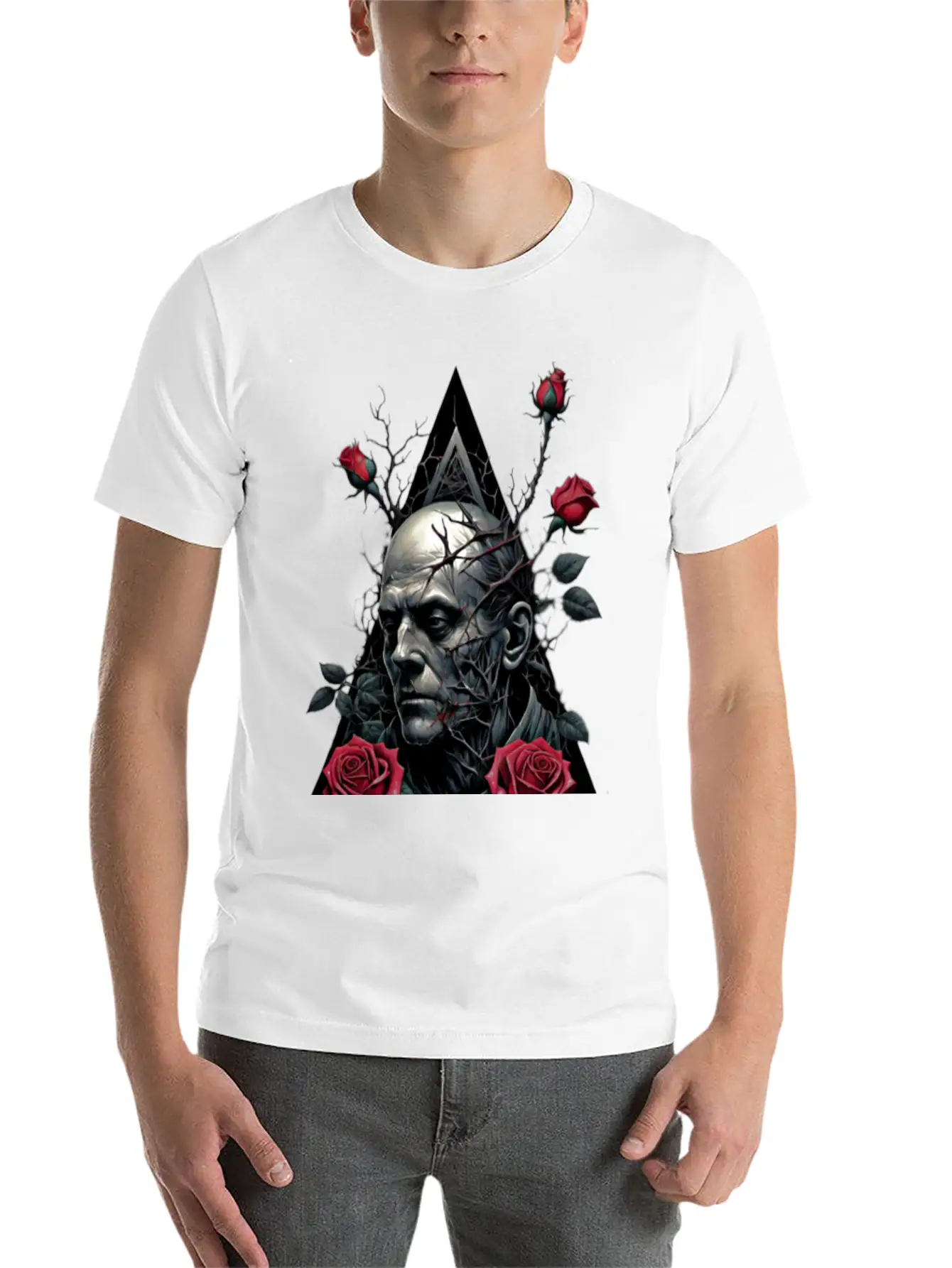 Between Thorns And Roses Unisex Short Sleeve Soft Cotton T-Shirt – Casual Everyday Wear