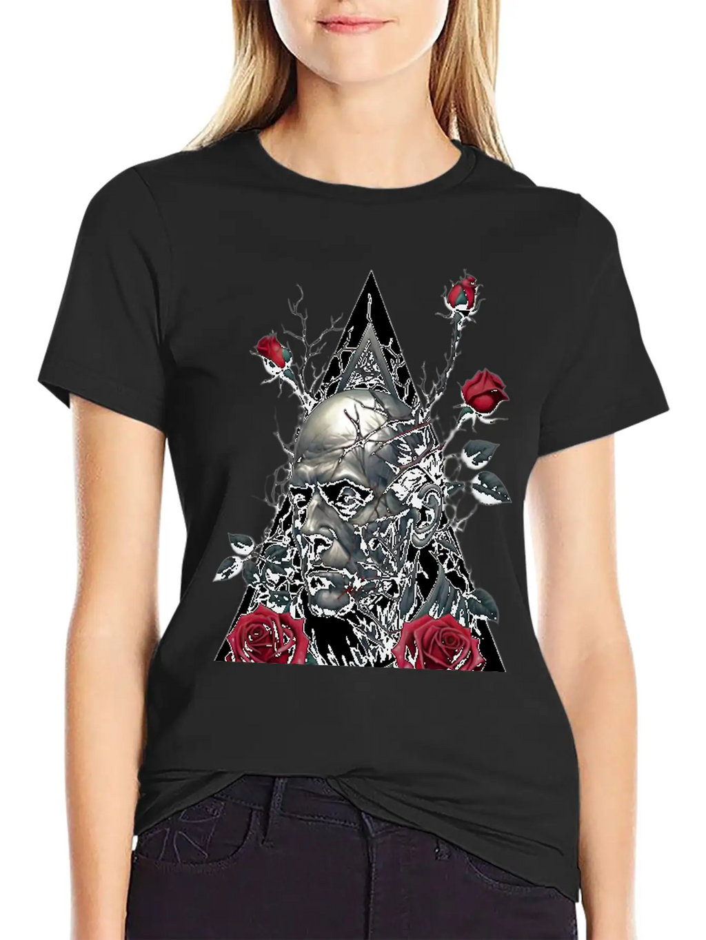 Between Thorns And Roses Unisex Short Sleeve Soft Cotton T-Shirt – Casual Everyday Wear