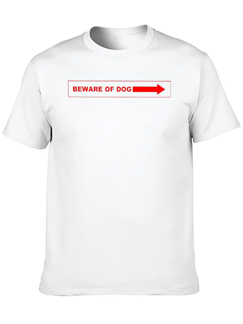 Beware Of Dog Casual Graphic T-Shirt – Simple And Comfortable Daily Wear
