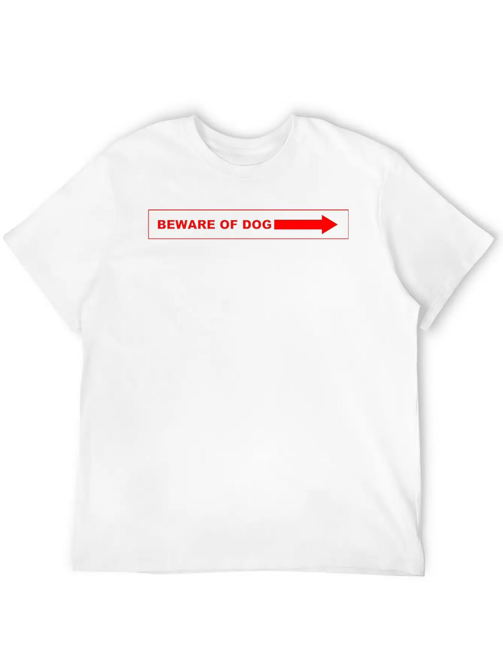 Beware Of Dog Casual Graphic T-Shirt – Simple And Comfortable Daily Wear