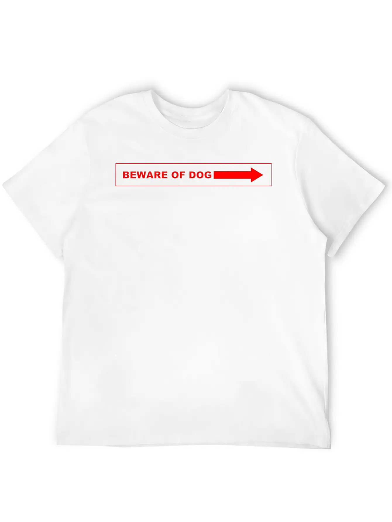 Beware Of Dog Casual Graphic T-Shirt – Simple And Comfortable Daily Wear