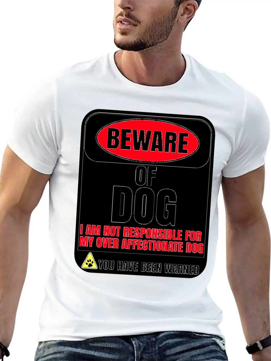 Beware Of Dog I Am Not Responsible For My Over Breathable Soft Cotton T-Shirt – Timeless Casual Look