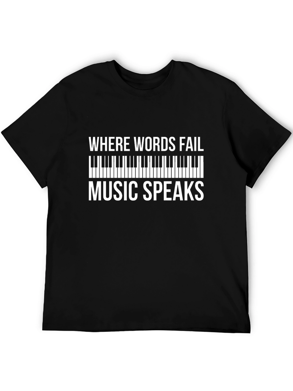 Music Speaks Graphic Tee - Soft Cotton Comfort