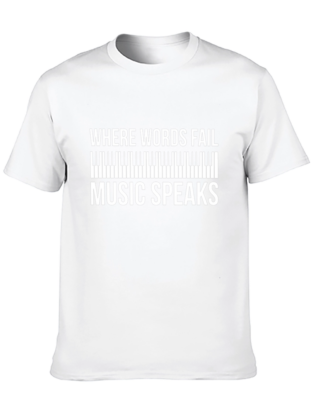 Music Speaks Graphic Tee - Soft Cotton Comfort