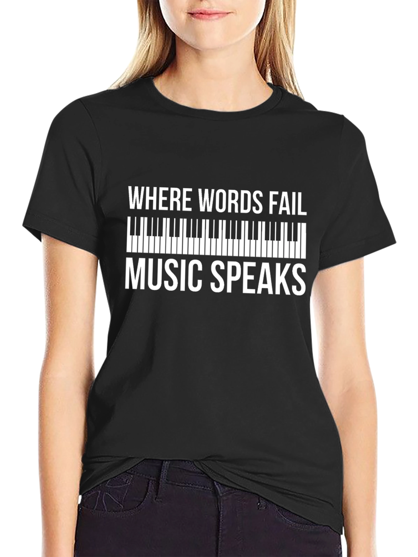 Music Speaks Graphic Tee - Soft Cotton Comfort