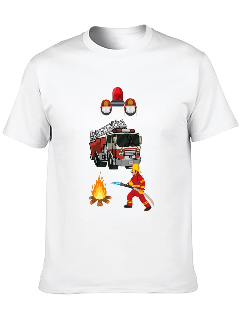 Firefighter Graphic Tee - Heroic Design