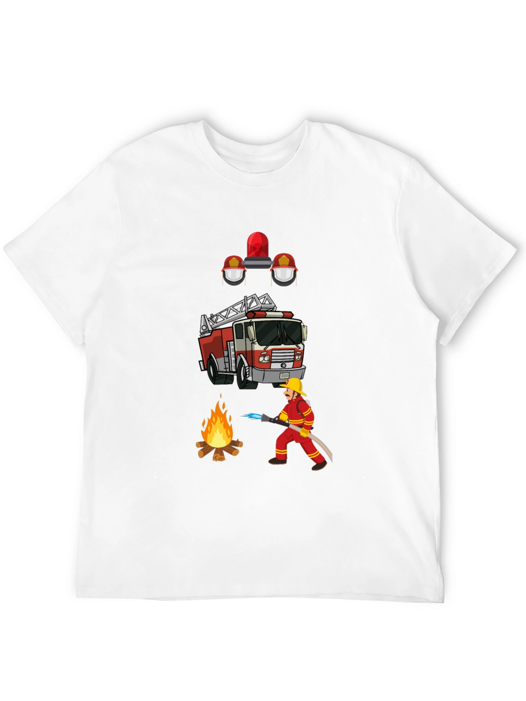 Firefighter Graphic Tee - Heroic Design