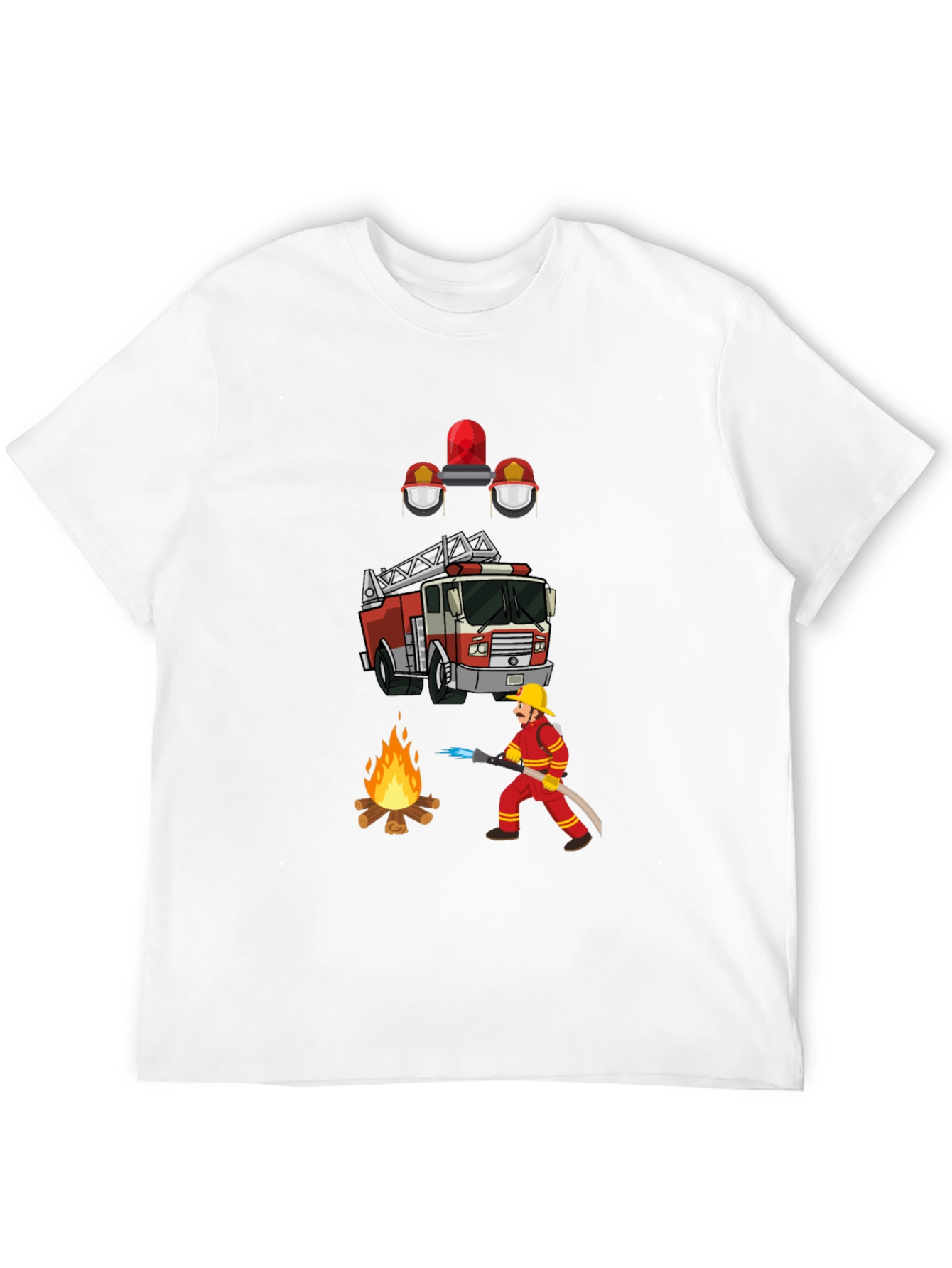 Firefighter Graphic Tee - Heroic Design