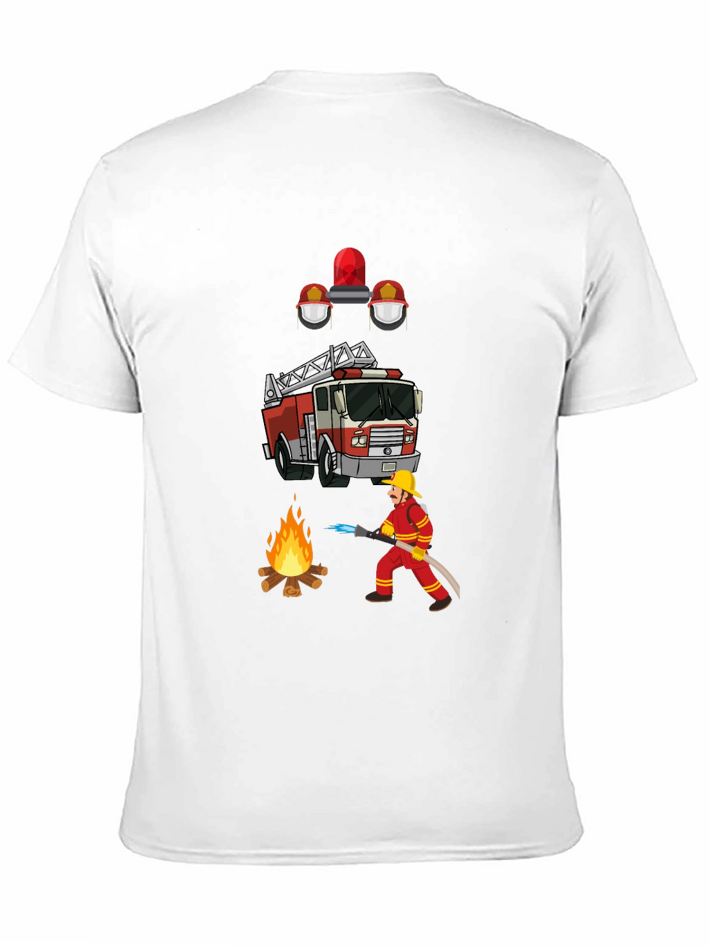 Firefighter Graphic Tee - Heroic Design