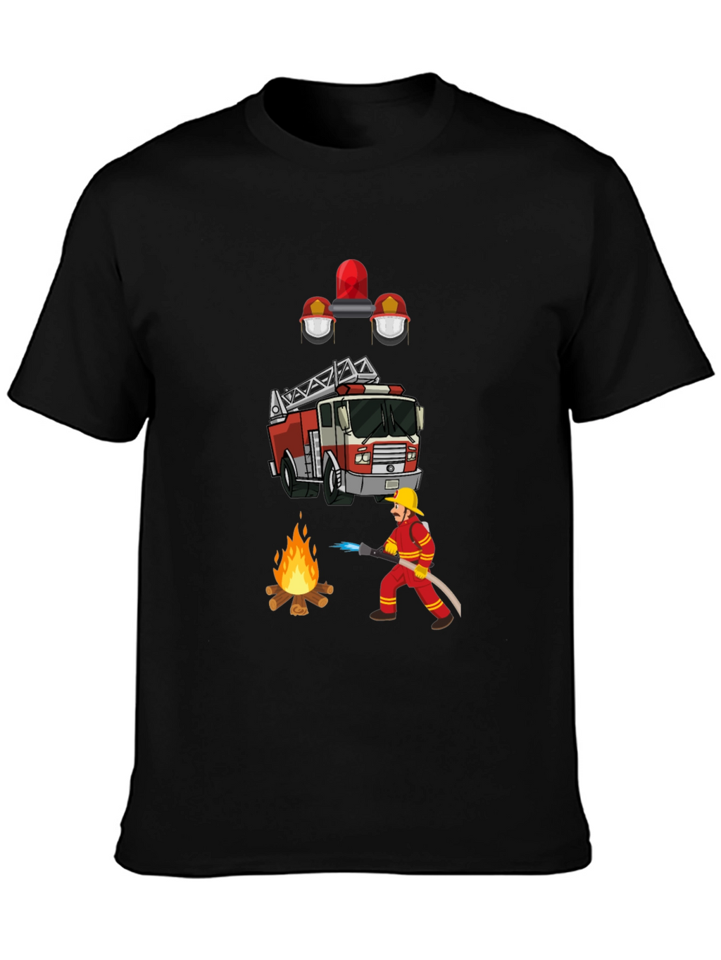 Firefighter Graphic Tee - Heroic Design