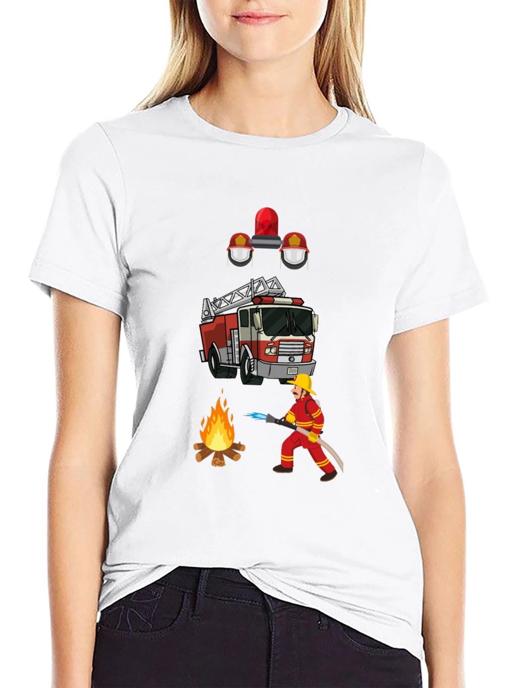 Firefighter Graphic Tee - Heroic Design