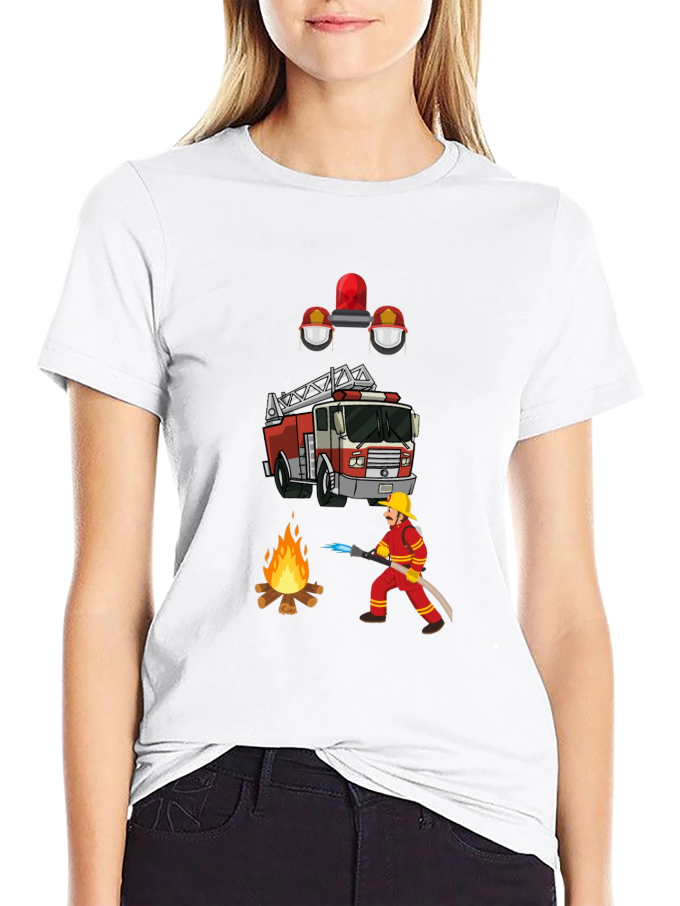 Firefighter Graphic Tee - Heroic Design