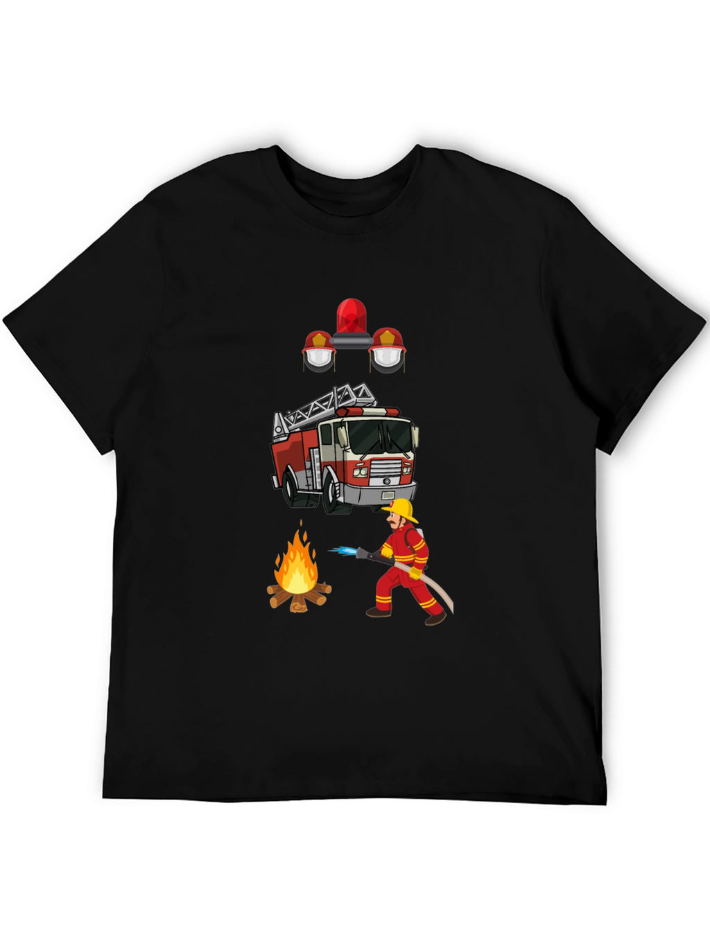 Firefighter Graphic Tee - Heroic Design