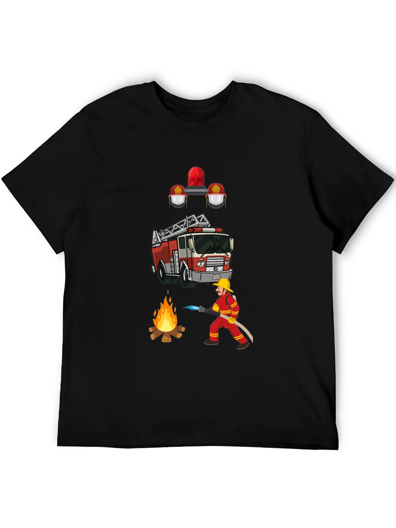 Firefighter Graphic Tee - Heroic Design
