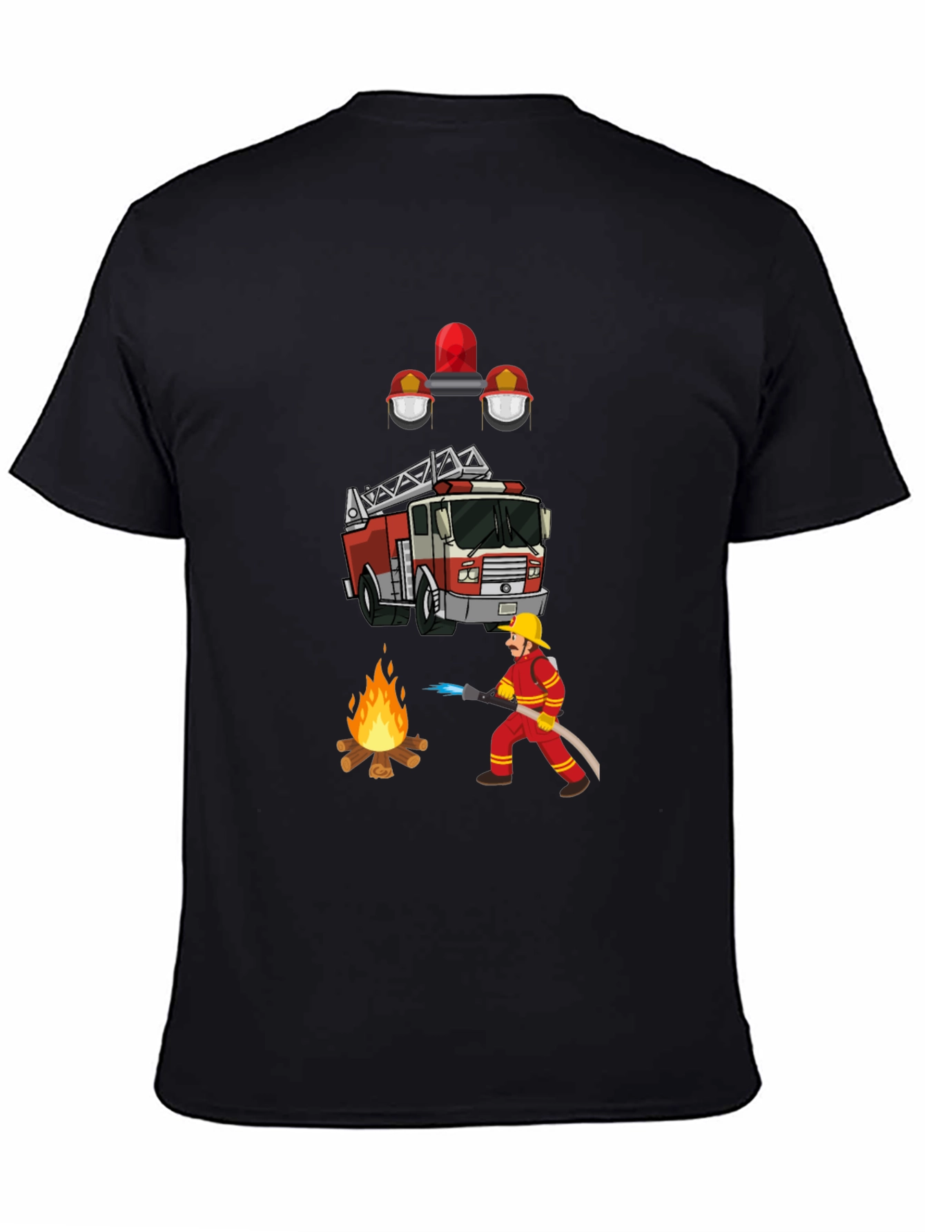 Firefighter Graphic Tee - Heroic Design
