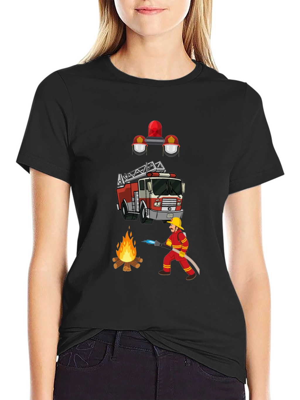 Firefighter Graphic Tee - Heroic Design