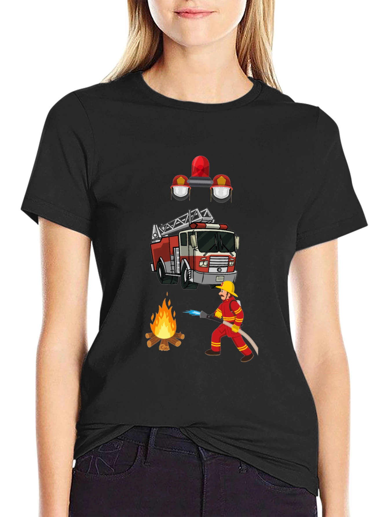 Firefighter Graphic Tee - Heroic Design