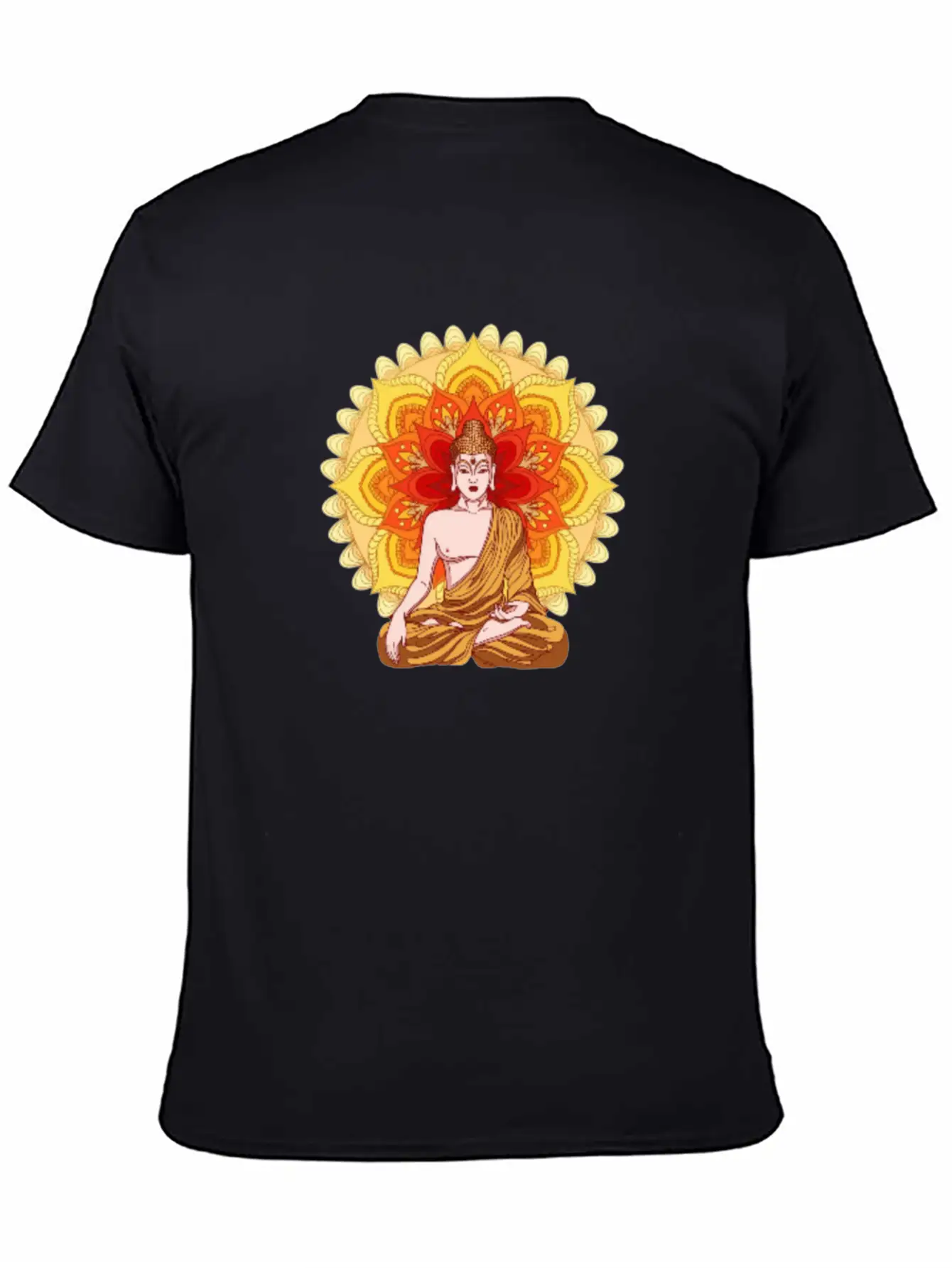 Bhuddist Mandala Casual Graphic T-Shirt – Simple And Comfortable Daily Wear
