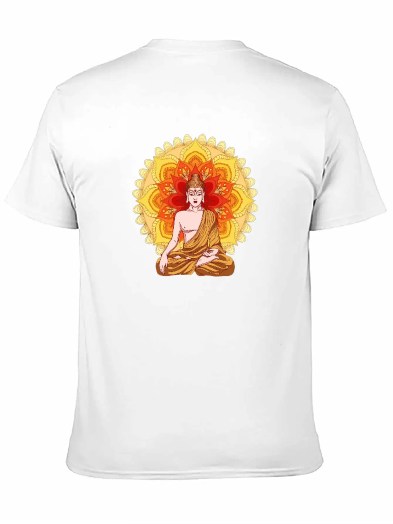 Bhuddist Mandala Casual Graphic T-Shirt – Simple And Comfortable Daily Wear