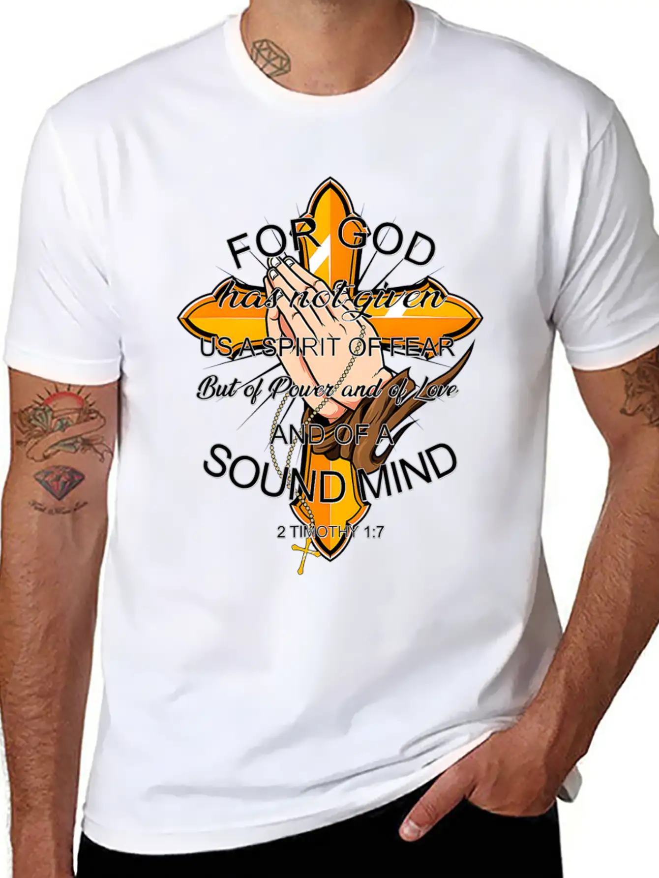 Bible Verse For God Has Not Given Us Spirit Of Unisex Casual T-Shirt – Clean Design For Daily Comfort