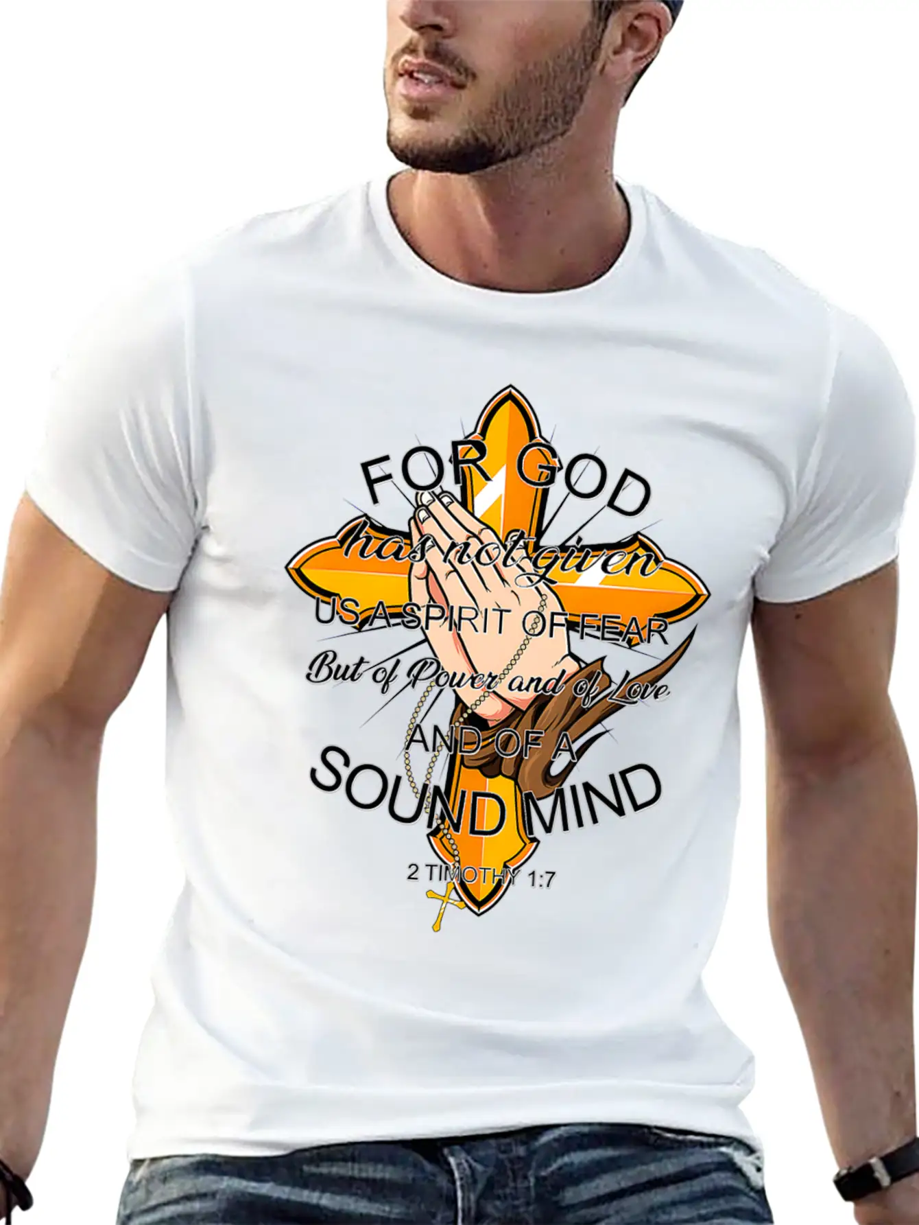 Bible Verse For God Has Not Given Us Spirit Of Unisex Casual T-Shirt – Clean Design For Daily Comfort