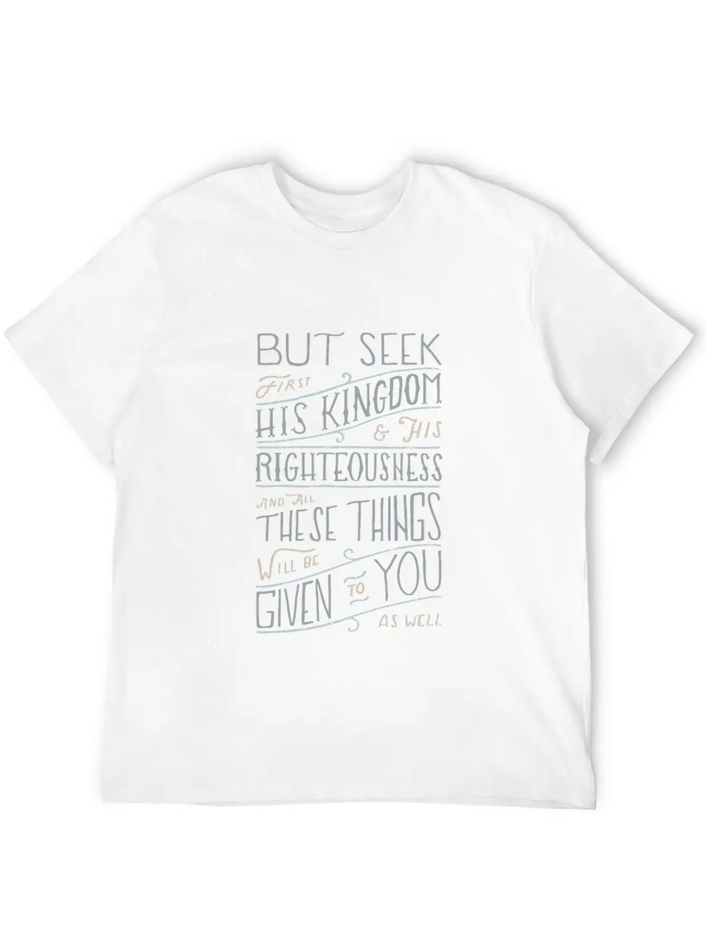 Bible Verse - Kingship And Kingdom Of God Matthew Unisex Casual T-Shirt – Clean Design For Daily Comfort