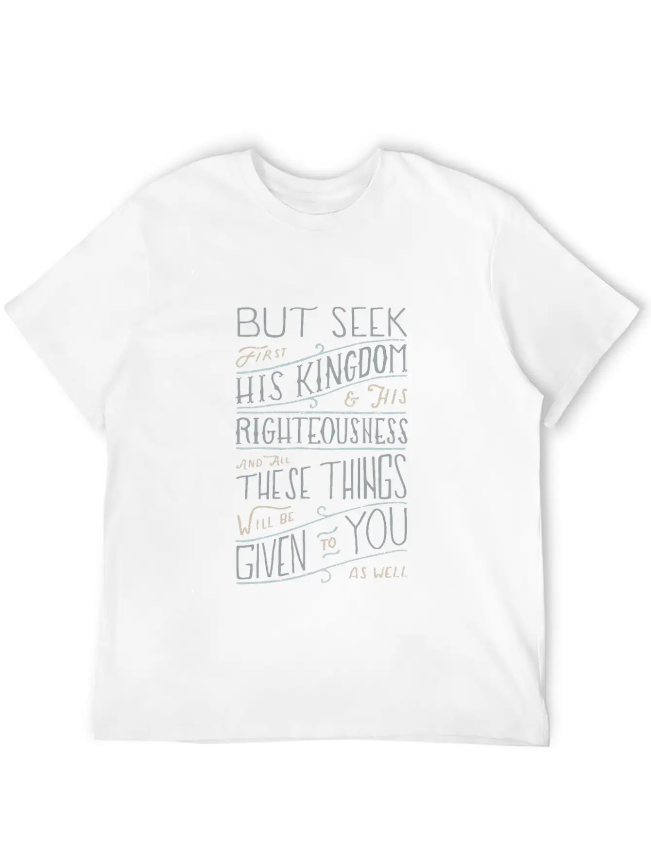 Bible Verse - Kingship And Kingdom Of God Matthew Unisex Casual T-Shirt – Clean Design For Daily Comfort