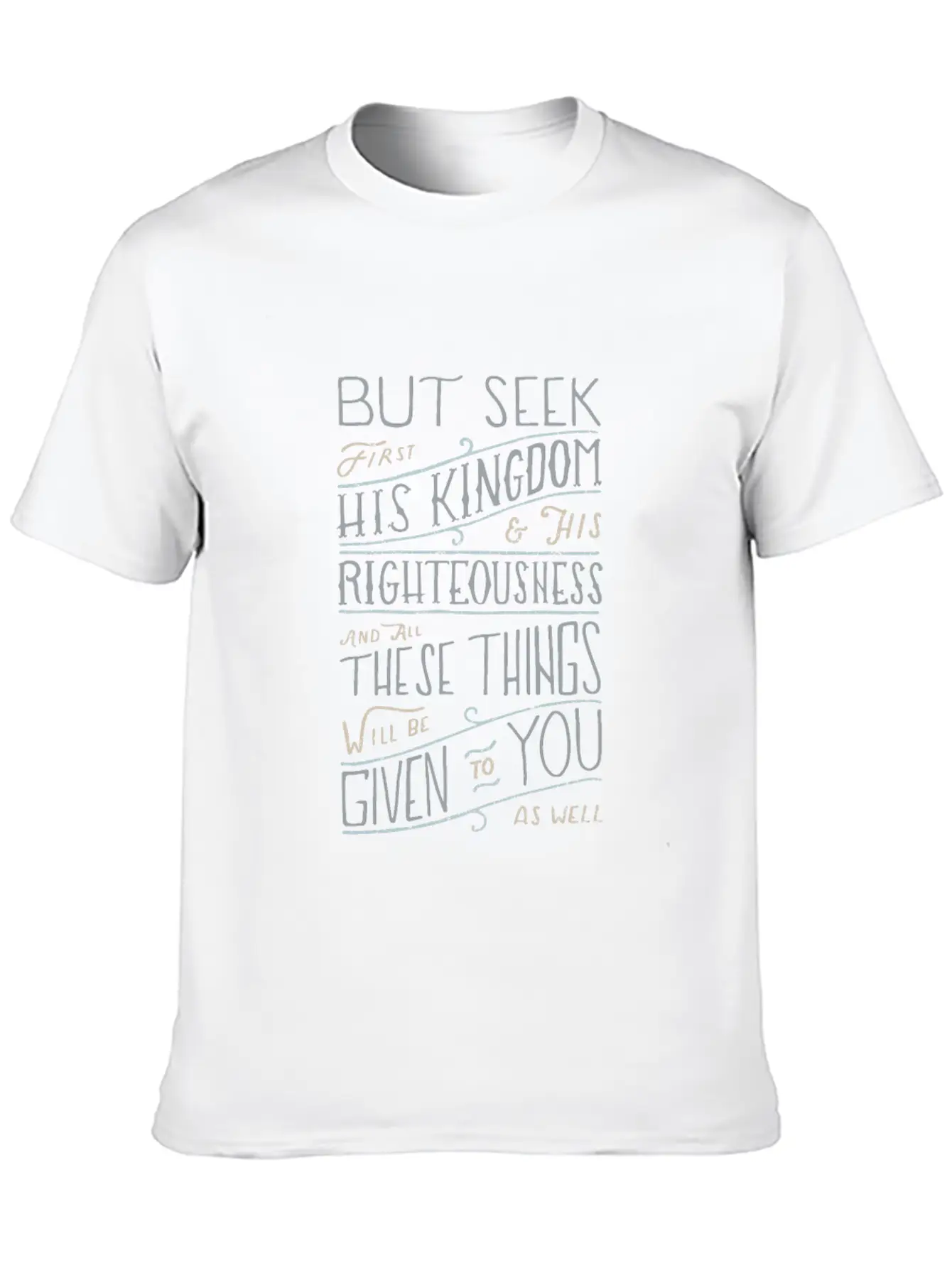 Bible Verse - Kingship And Kingdom Of God Matthew Unisex Casual T-Shirt – Clean Design For Daily Comfort