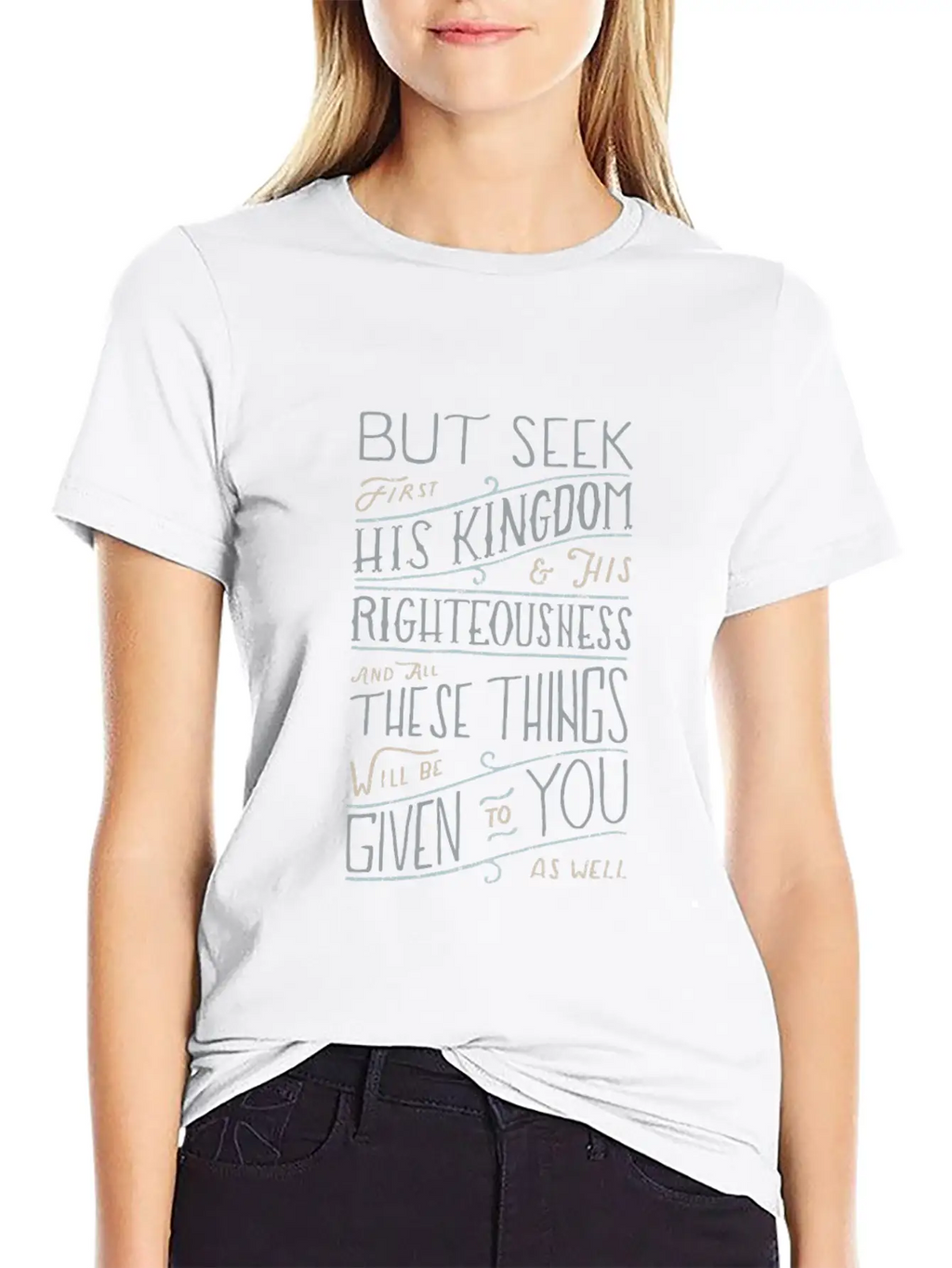 Bible Verse - Kingship And Kingdom Of God Matthew Unisex Casual T-Shirt – Clean Design For Daily Comfort