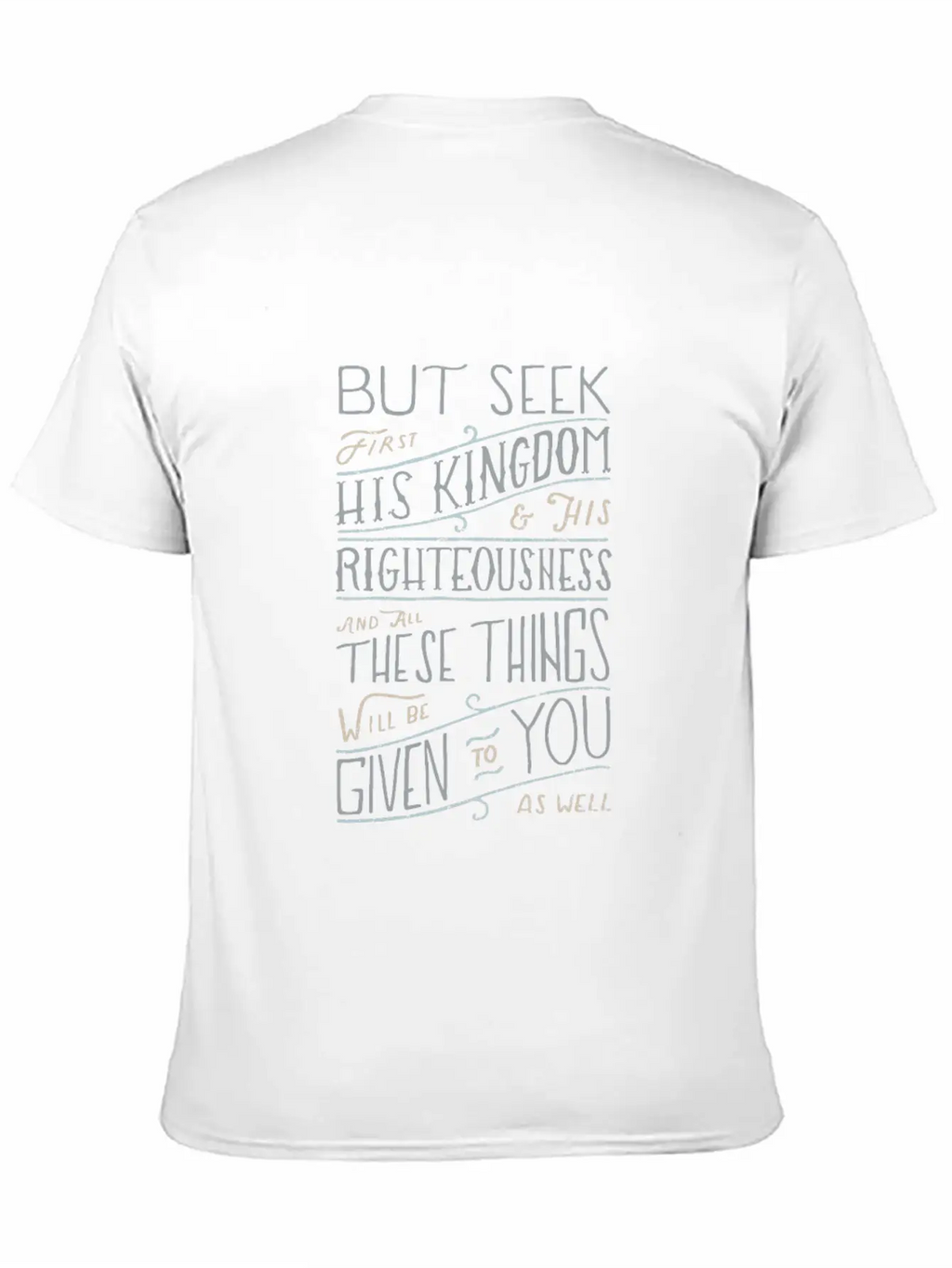 Bible Verse - Kingship And Kingdom Of God Matthew Unisex Casual T-Shirt – Clean Design For Daily Comfort