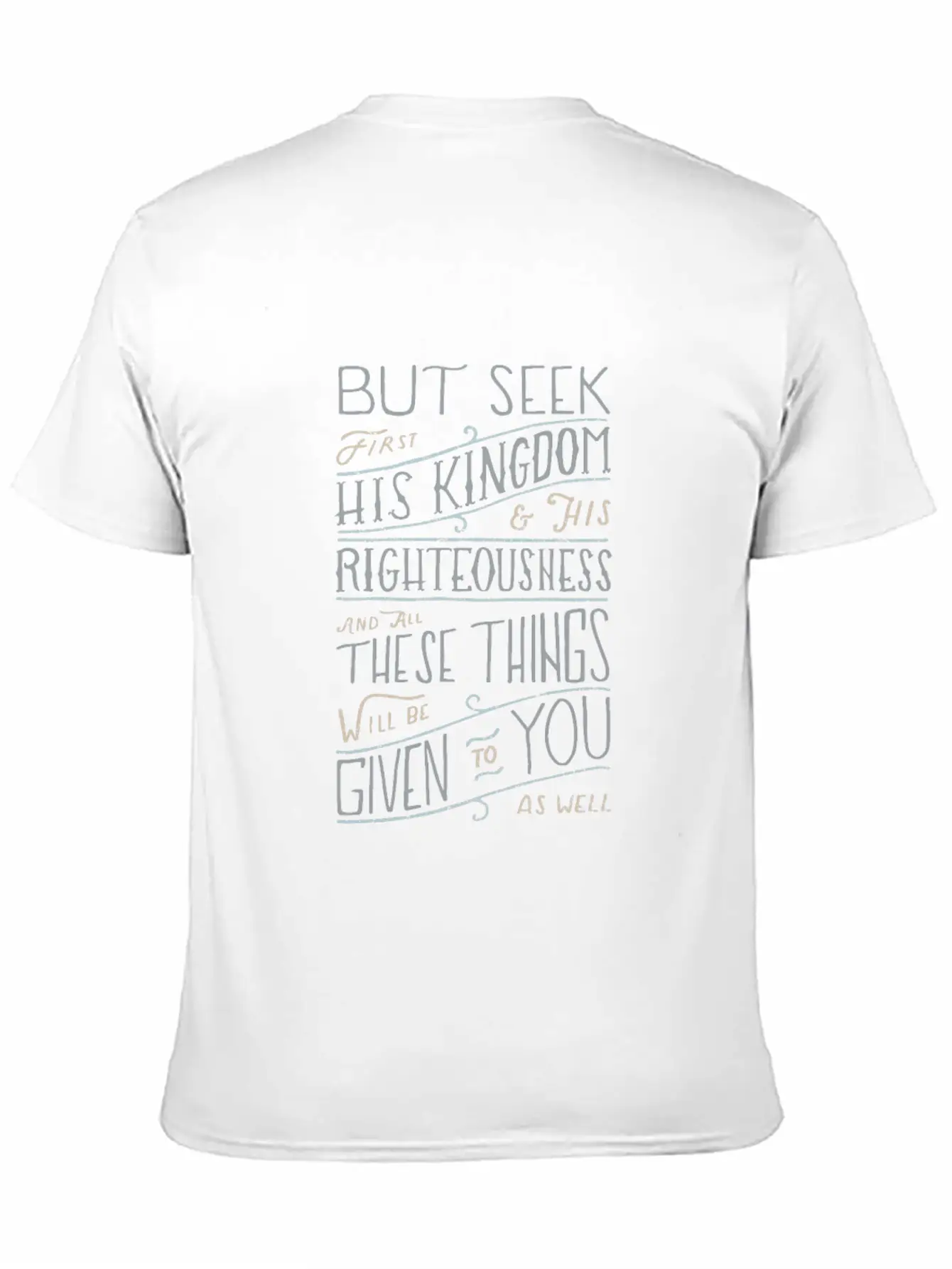 Bible Verse - Kingship And Kingdom Of God Matthew Unisex Casual T-Shirt – Clean Design For Daily Comfort
