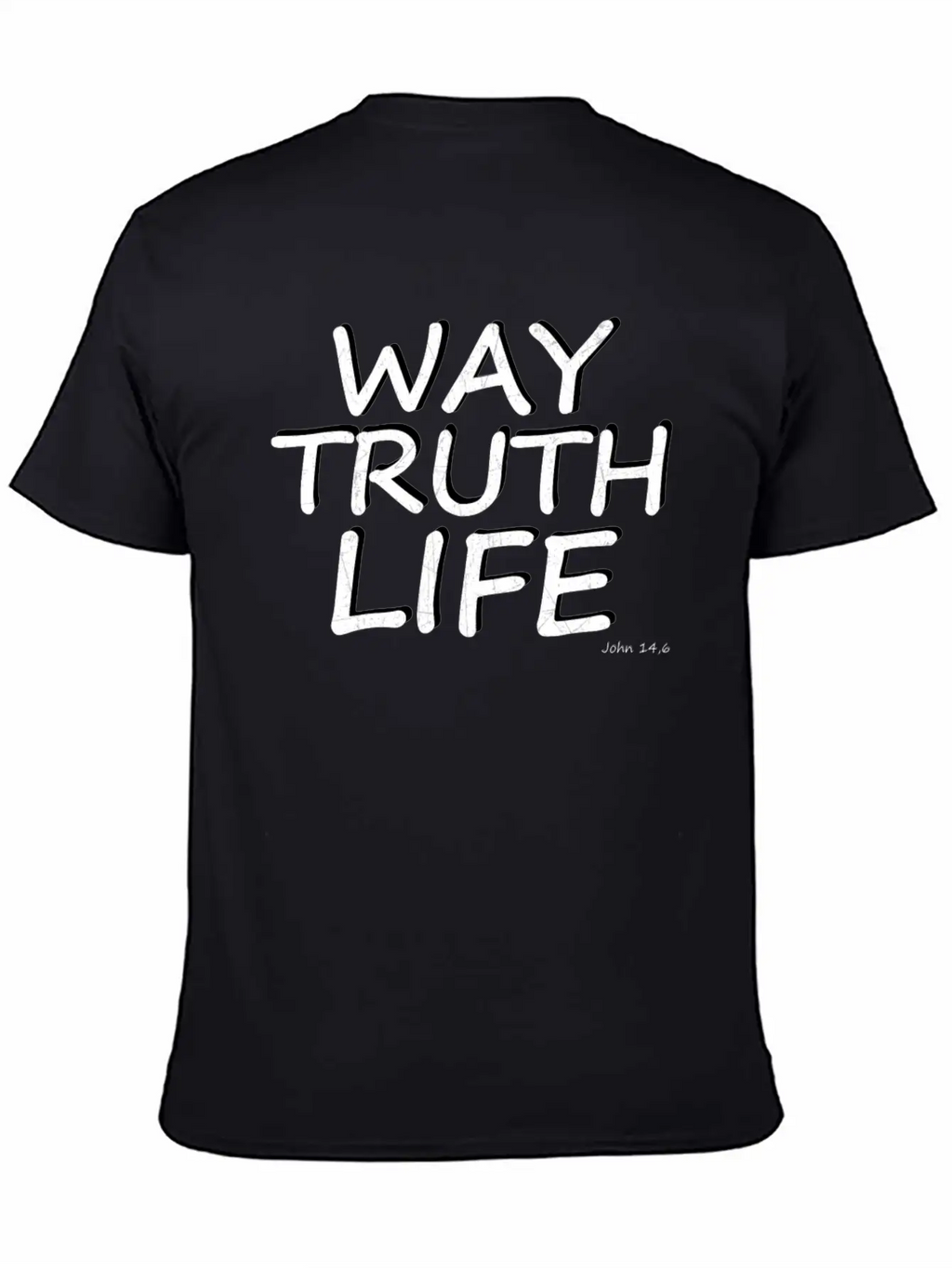 Bible Verse Way Truth Life Essential Cotton Tee For Daily Outfits – Unisex Style