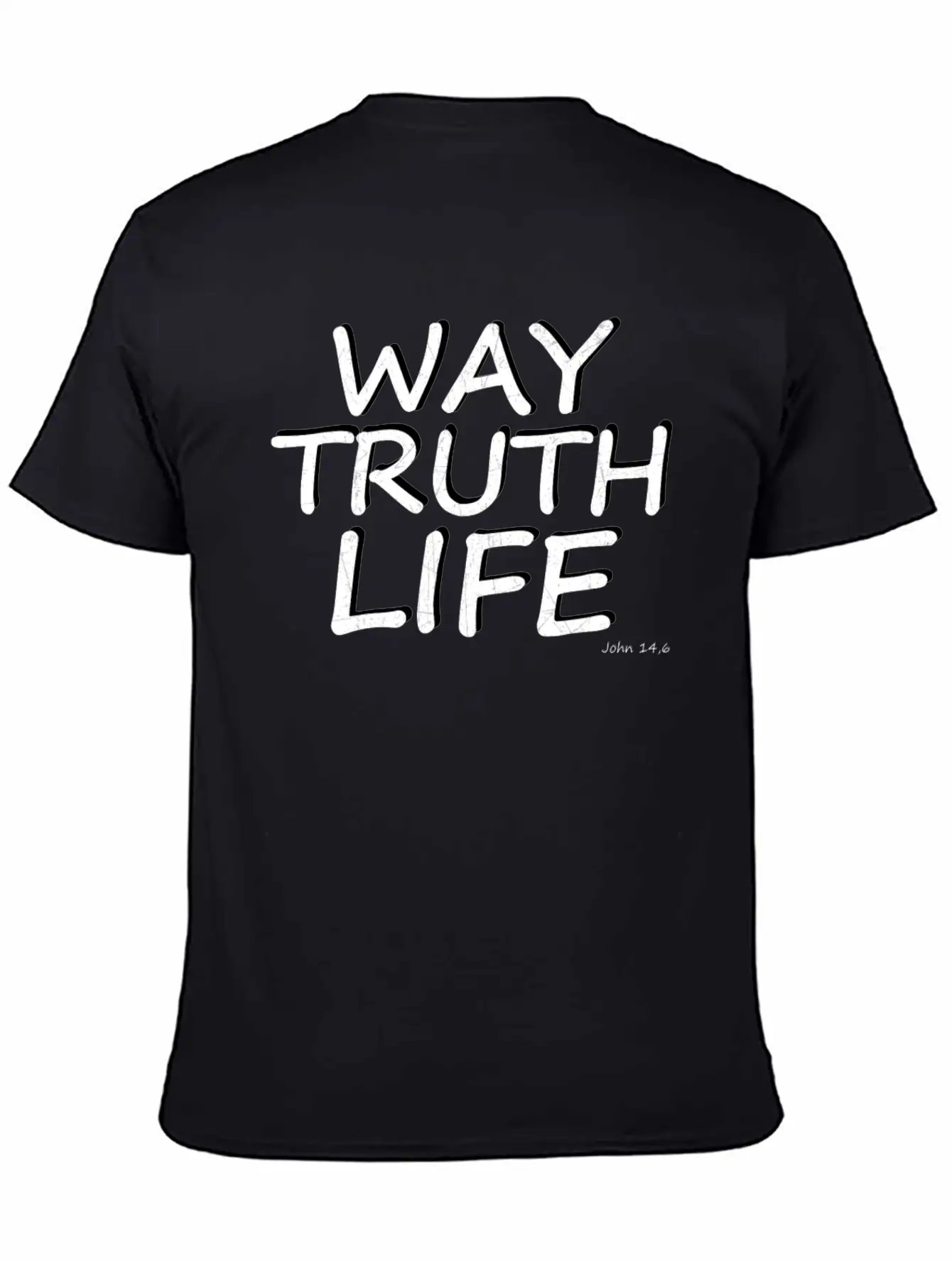 Bible Verse Way Truth Life Essential Cotton Tee For Daily Outfits – Unisex Style
