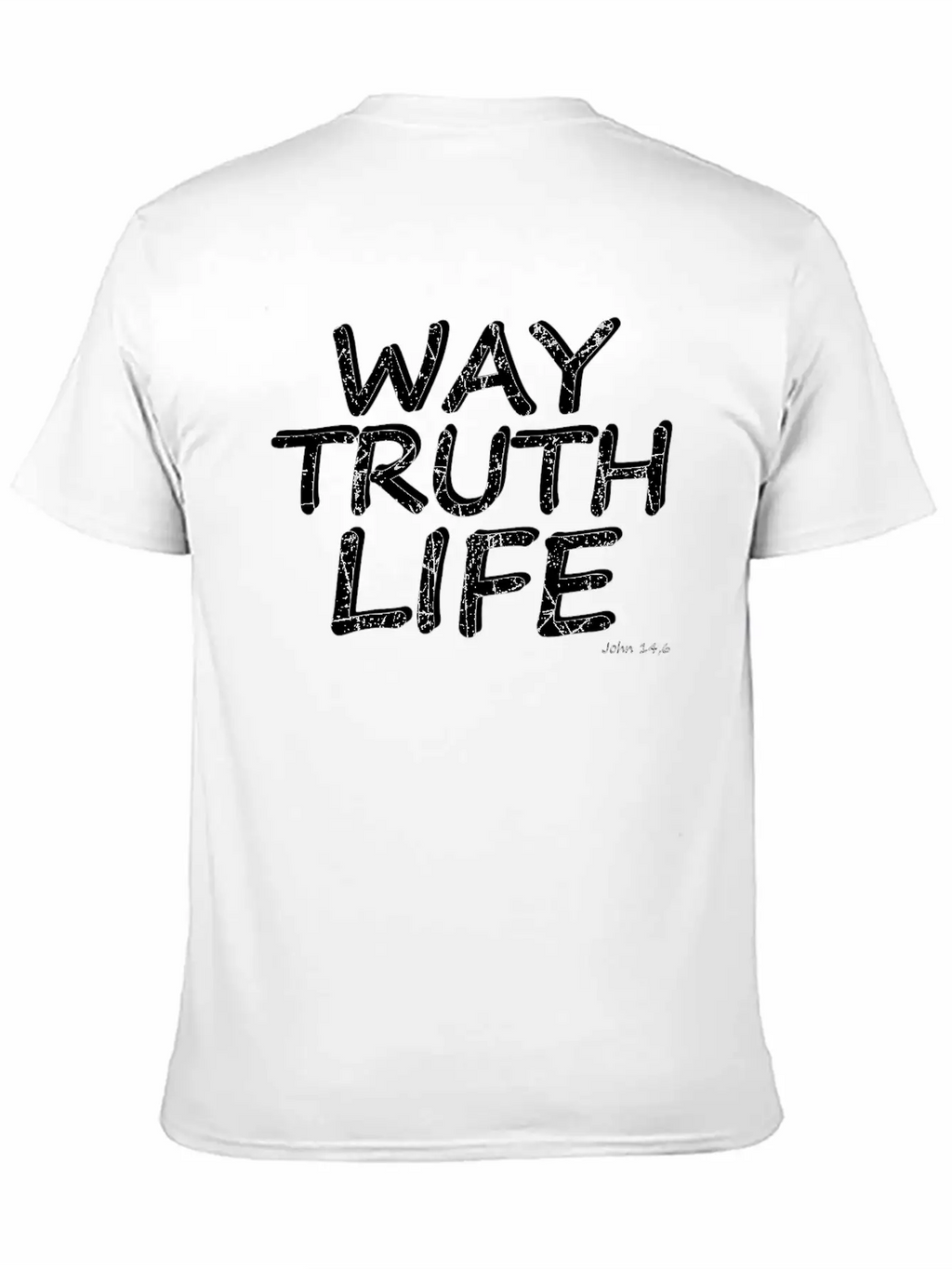Bible Verse Way Truth Life Essential Cotton Tee For Daily Outfits – Unisex Style