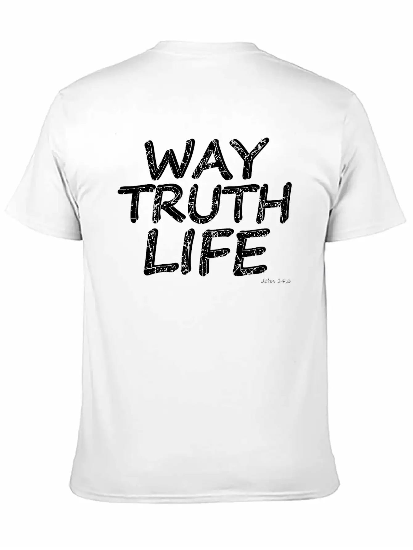 Bible Verse Way Truth Life Essential Cotton Tee For Daily Outfits – Unisex Style