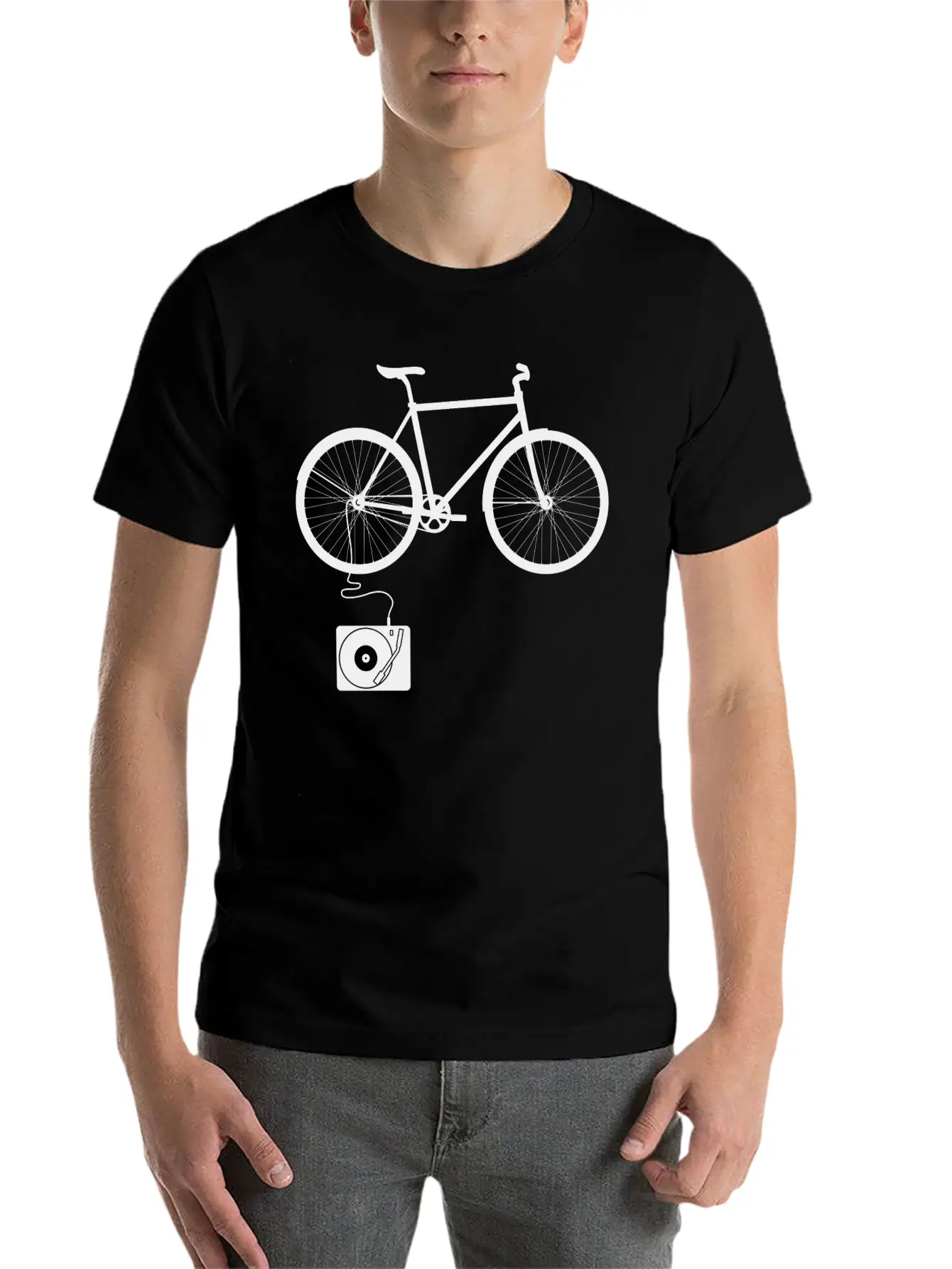 Bicycle Breathable Soft Cotton T-Shirt – Timeless Casual Look