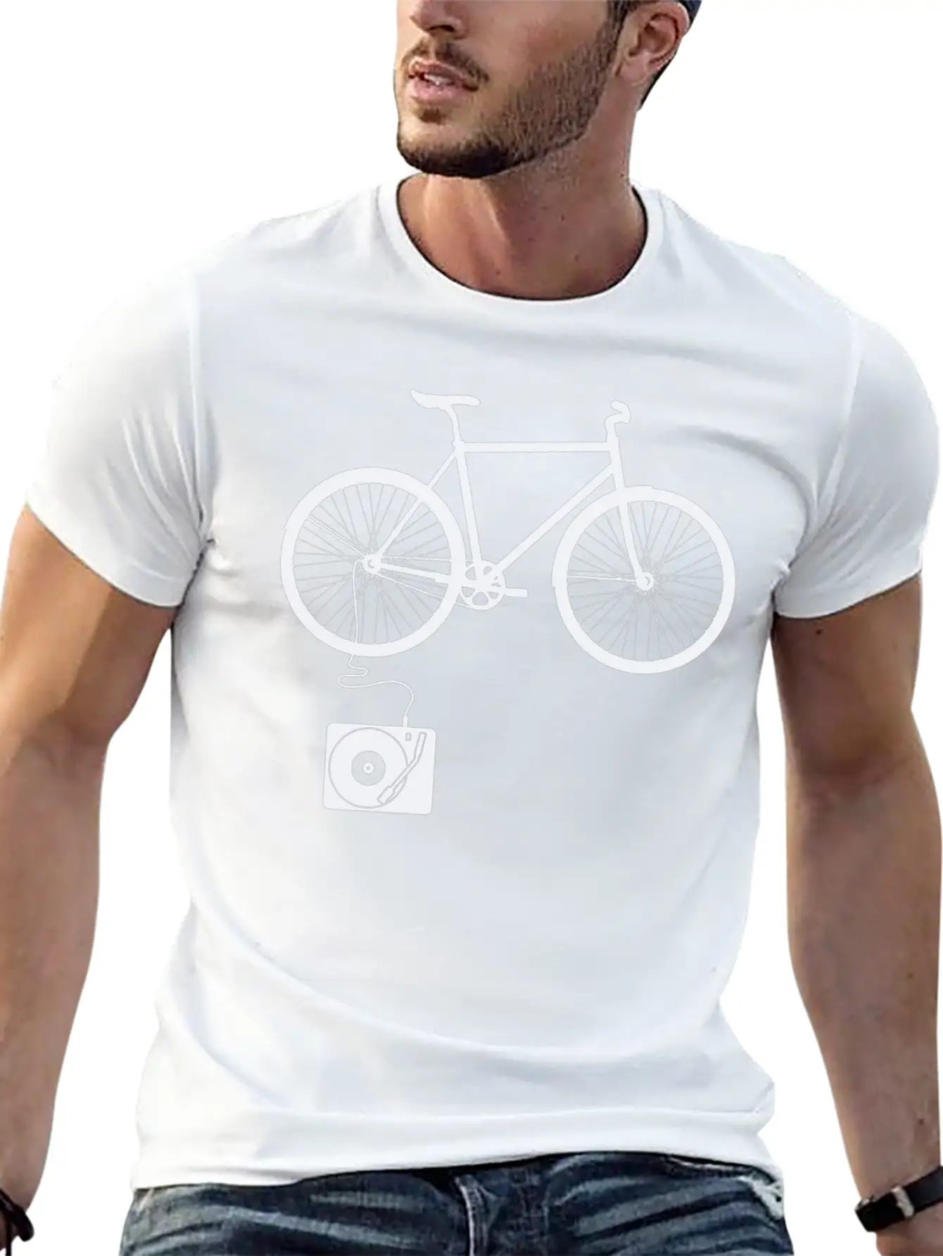 Bicycle Breathable Soft Cotton T-Shirt – Timeless Casual Look