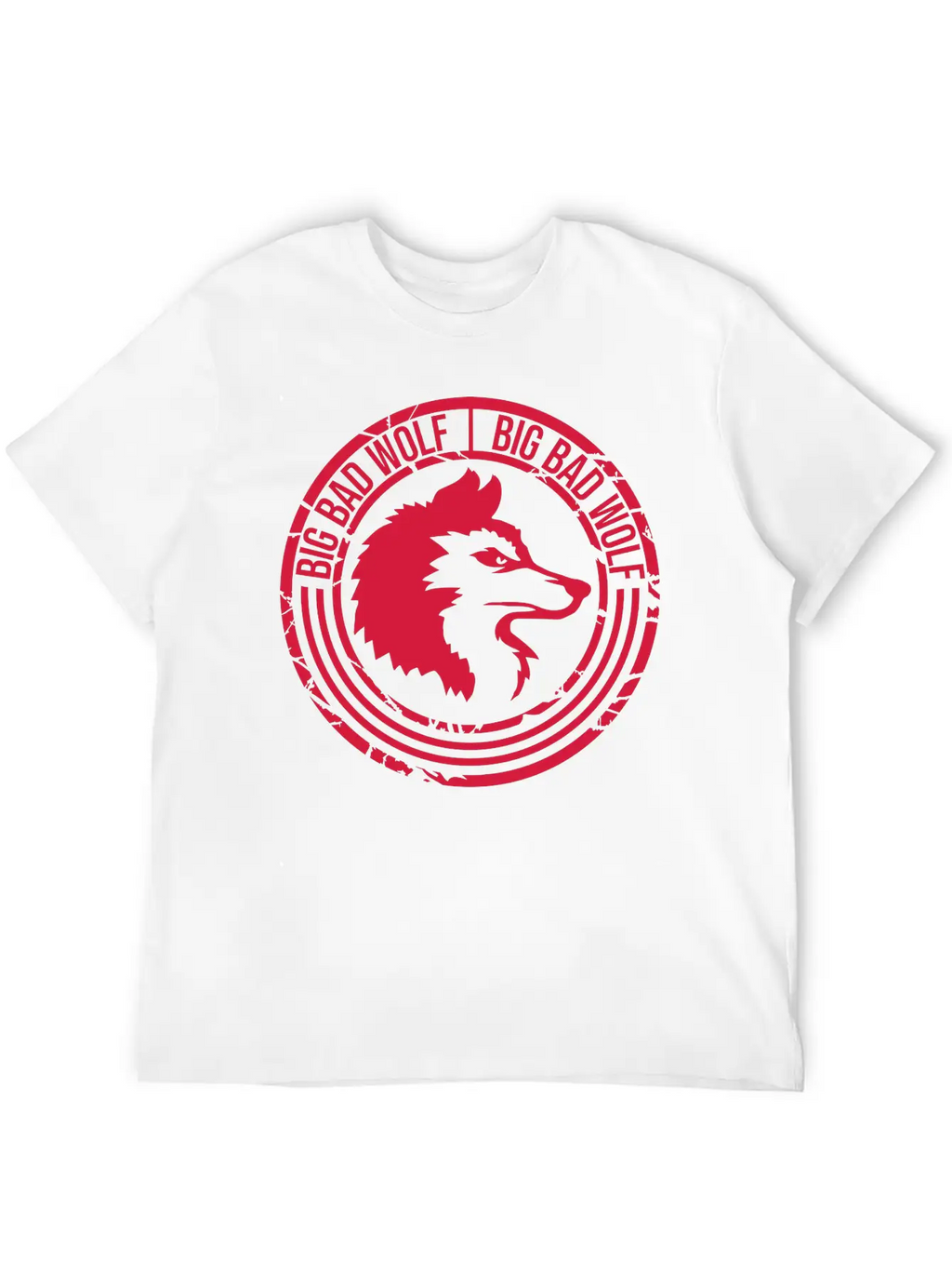 Big Bad Wolf Quote Breathable Soft Cotton T-Shirt – Timeless Casual Look