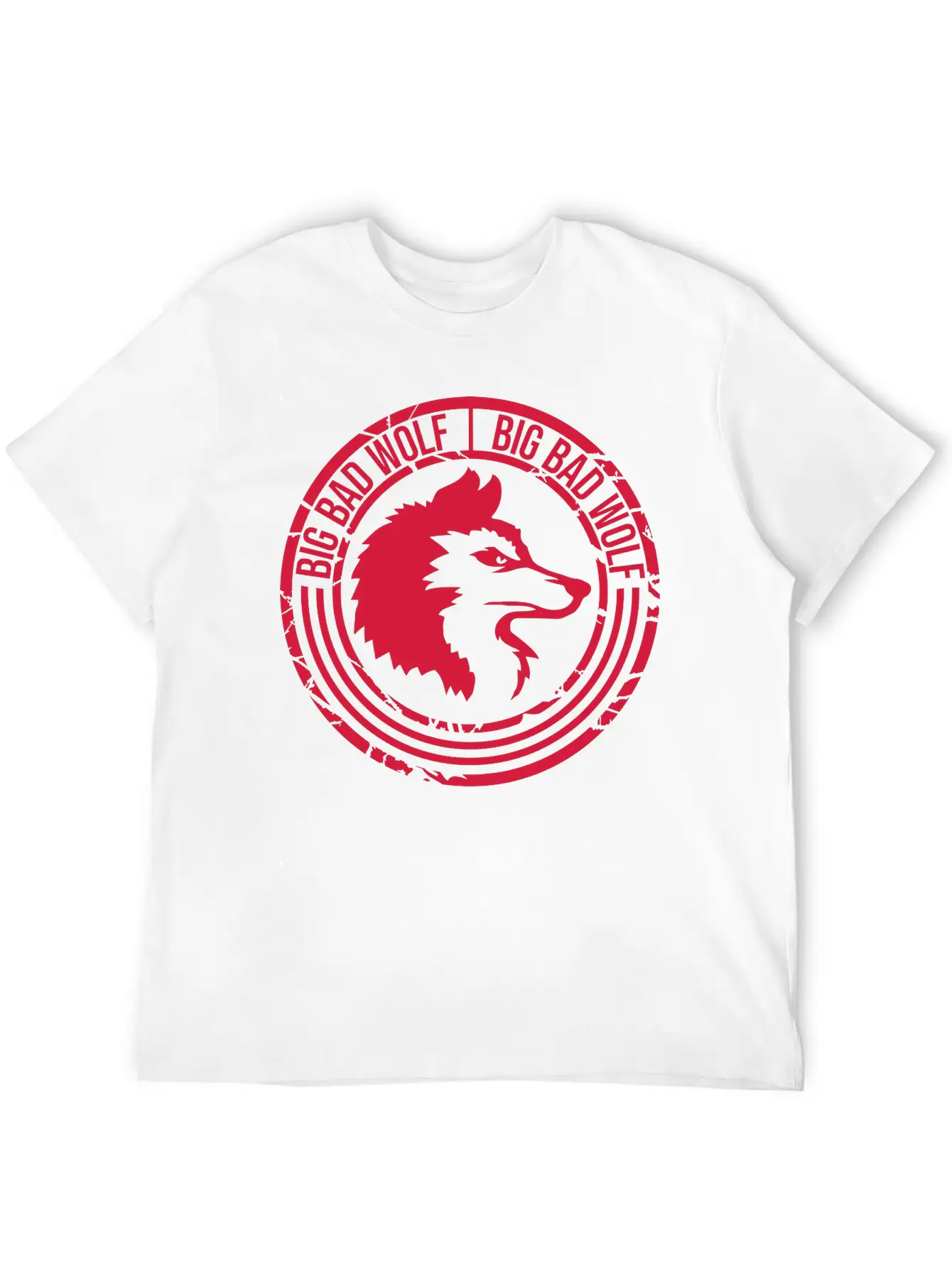 Big Bad Wolf Quote Breathable Soft Cotton T-Shirt – Timeless Casual Look