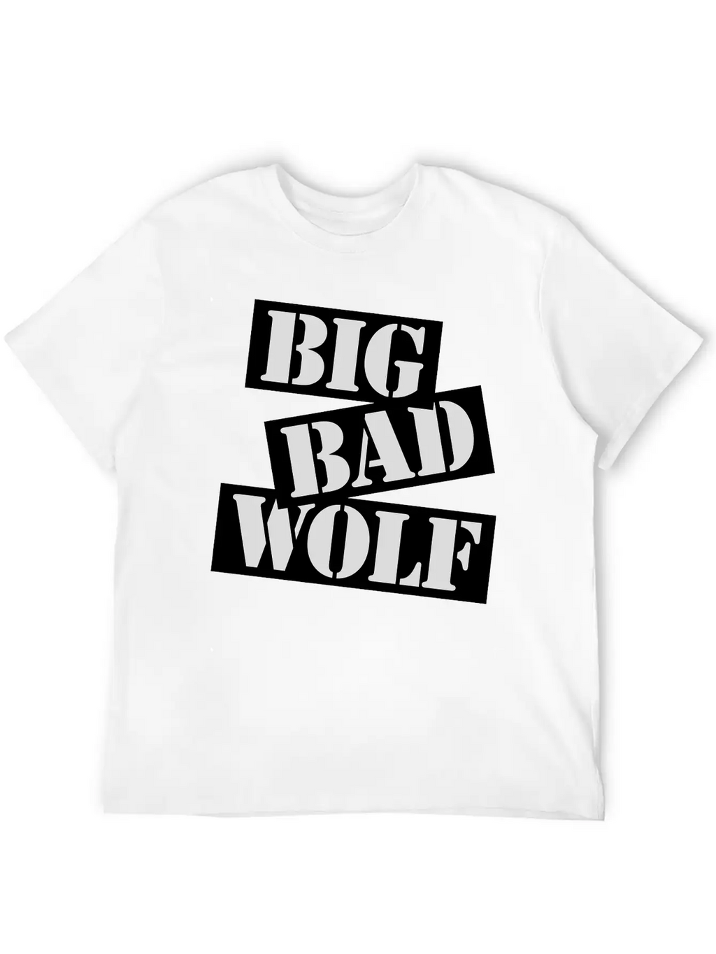 Big Bad Wolf Quote Unisex Short Sleeve Soft Cotton T-Shirt – Casual Everyday Wear
