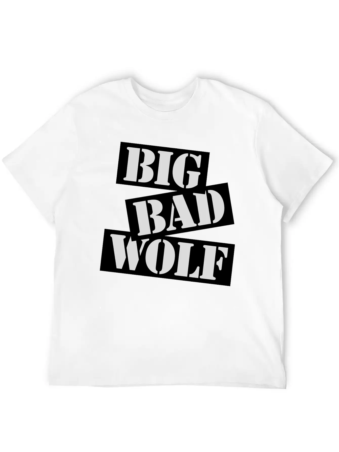 Big Bad Wolf Quote Unisex Short Sleeve Soft Cotton T-Shirt – Casual Everyday Wear